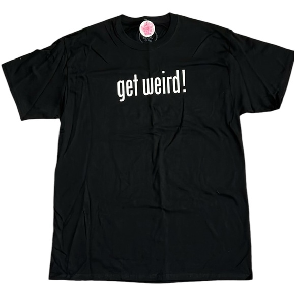 NWT Anti Social Social Club Tee Pasteurization Size LG Black AUTHENTIC Get Weird - Picture 1 of 11